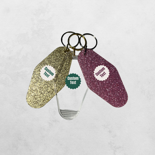 Custom Retro Motel Keychain