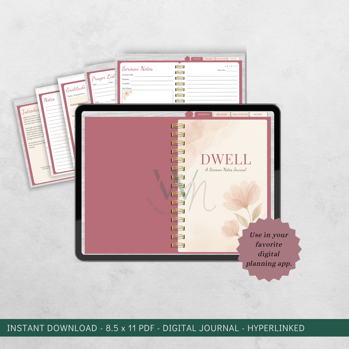 Dwell A Sermon Notes Digital Journal