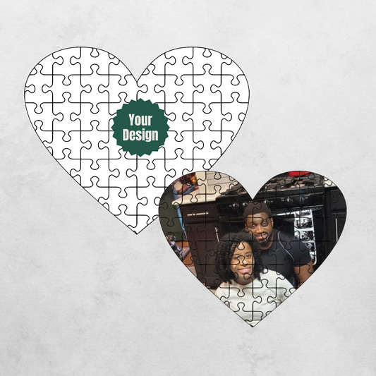 Custom Heart Shaped Photo Puzzle