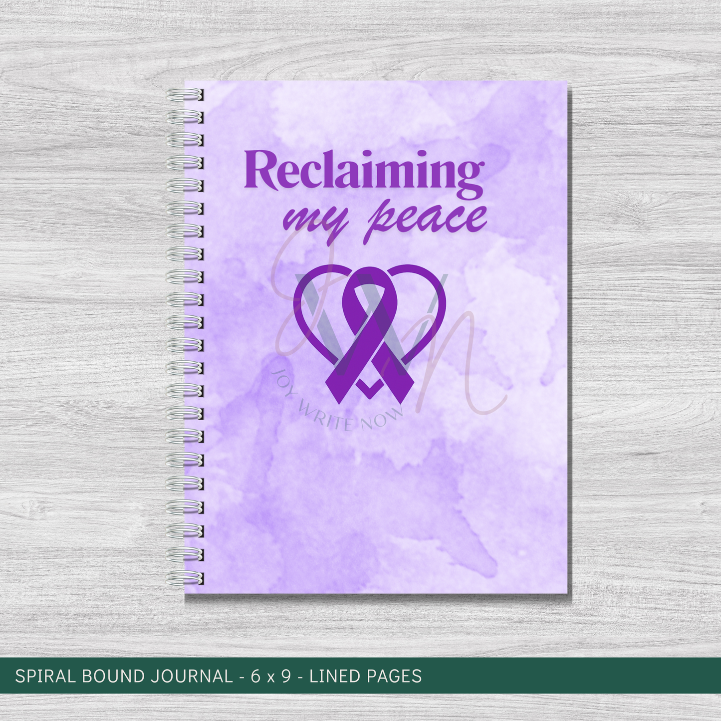 Reclaiming My Peace Domestic Violence Journal