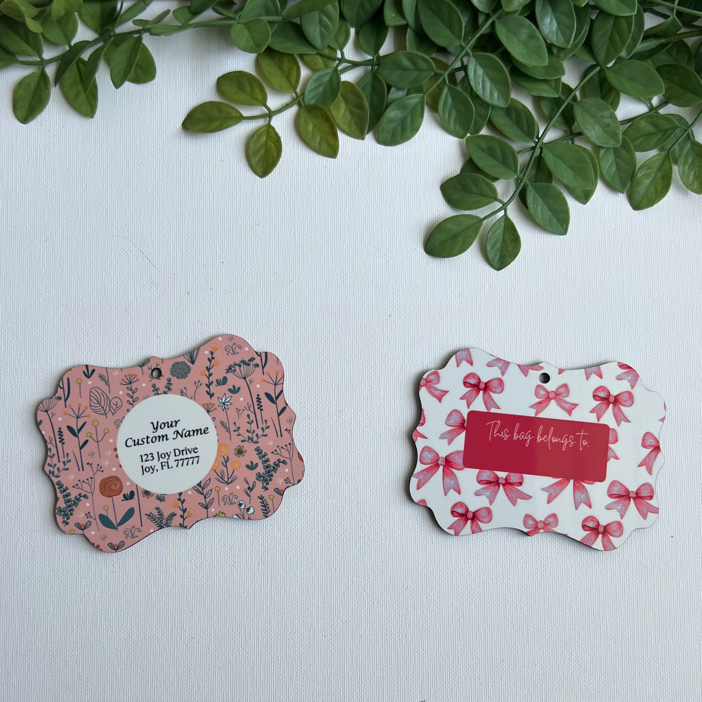 Custom Tag with Scallop Edges