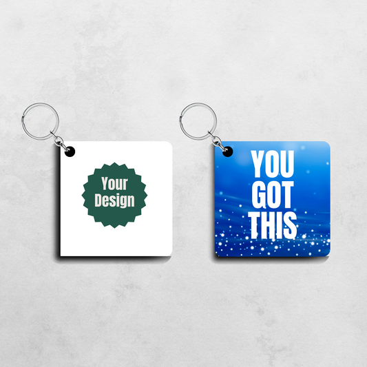 Custom Square Keychain