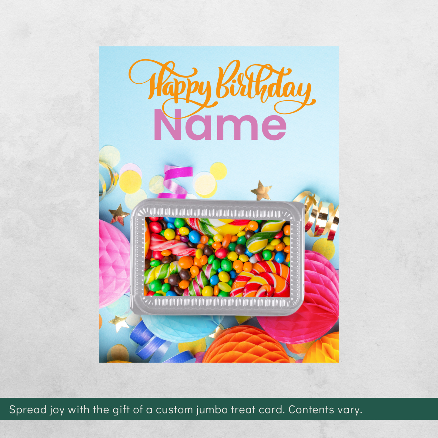 Custom Jumbo Treat Card