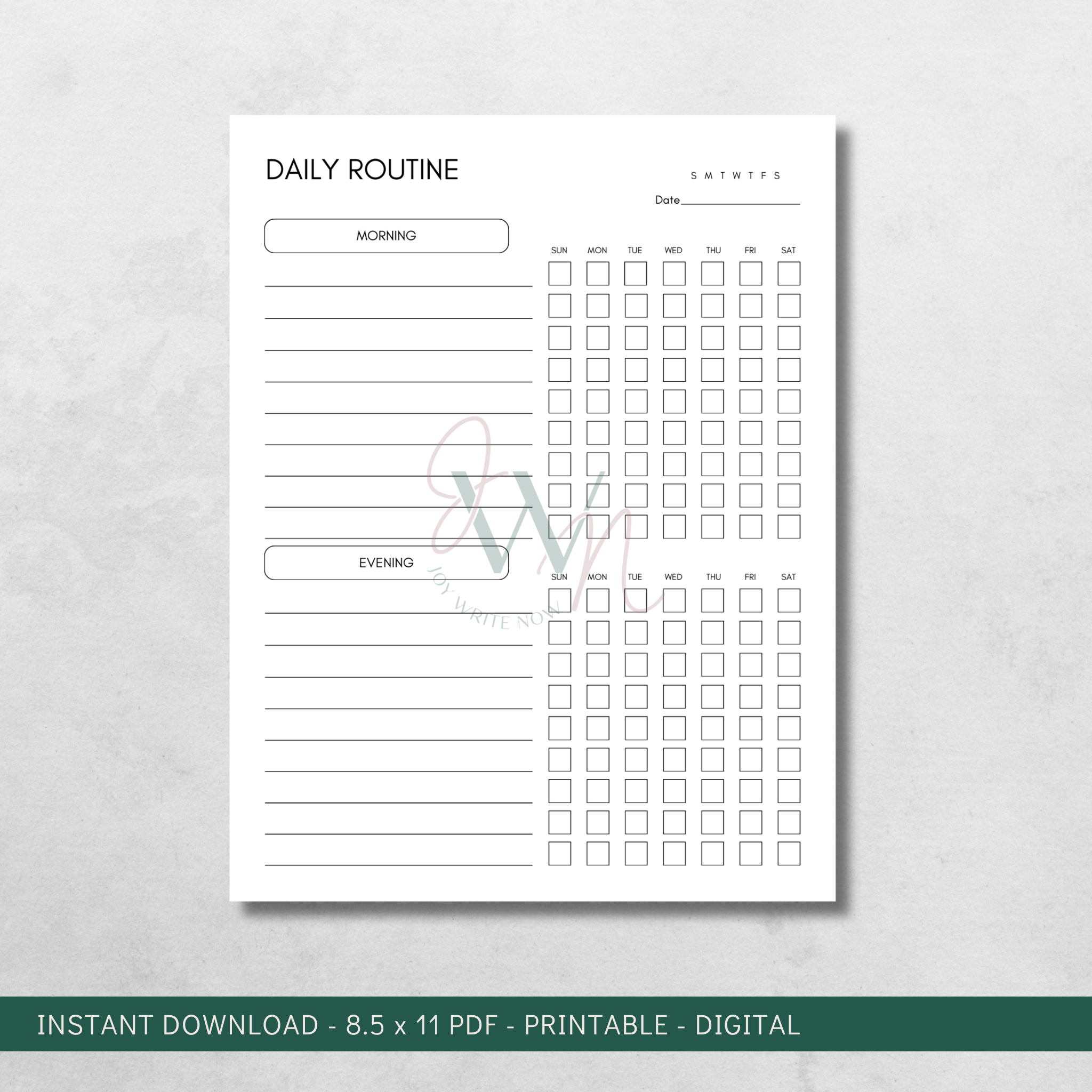 How To Write My Routine Daily Routine – Joy Write Now