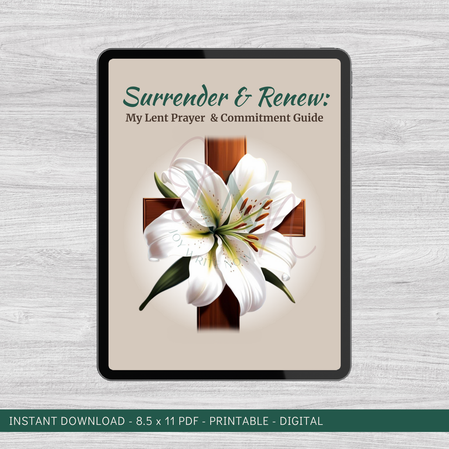 Surrender & Renew: My Lent Prayer and Commitment Guide