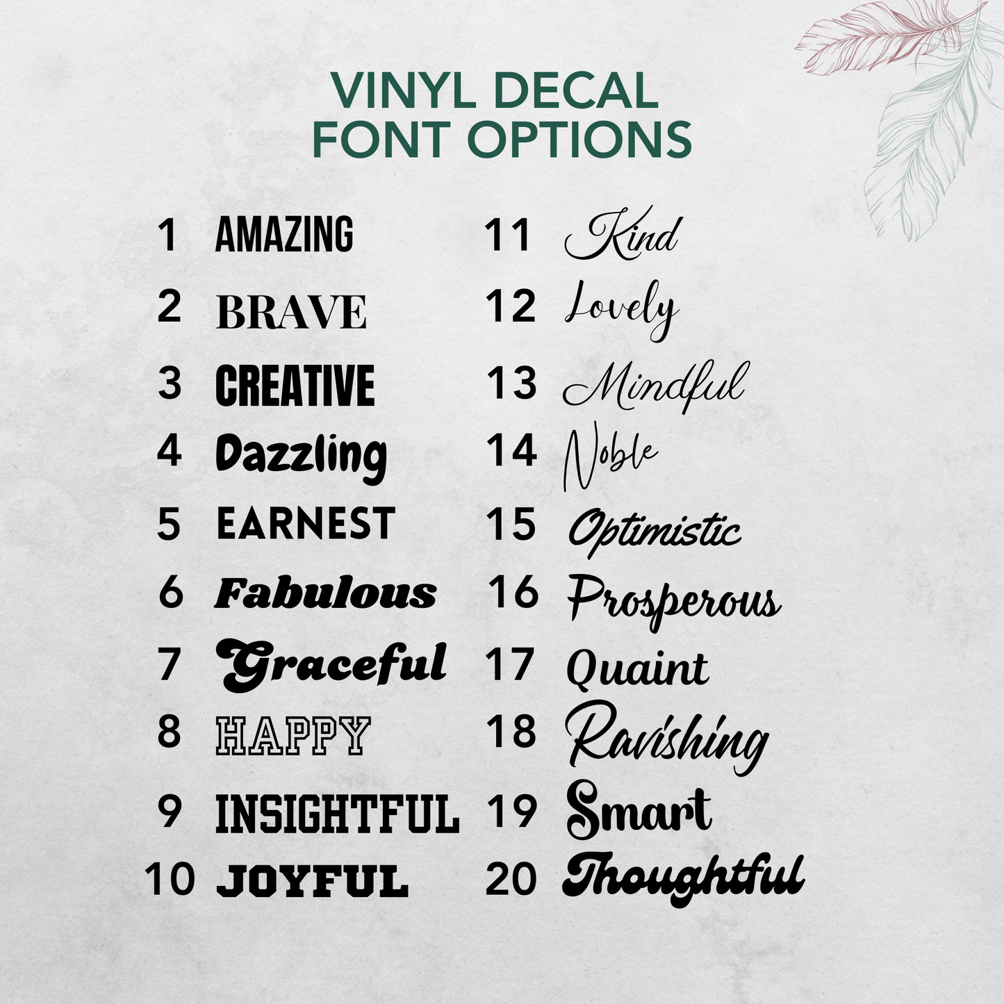 Custom Vinyl Decal